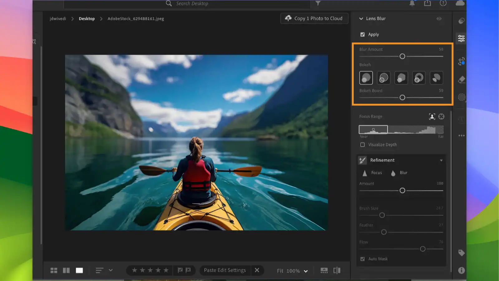 Adobe Lightroom - AI Lens Blur_03