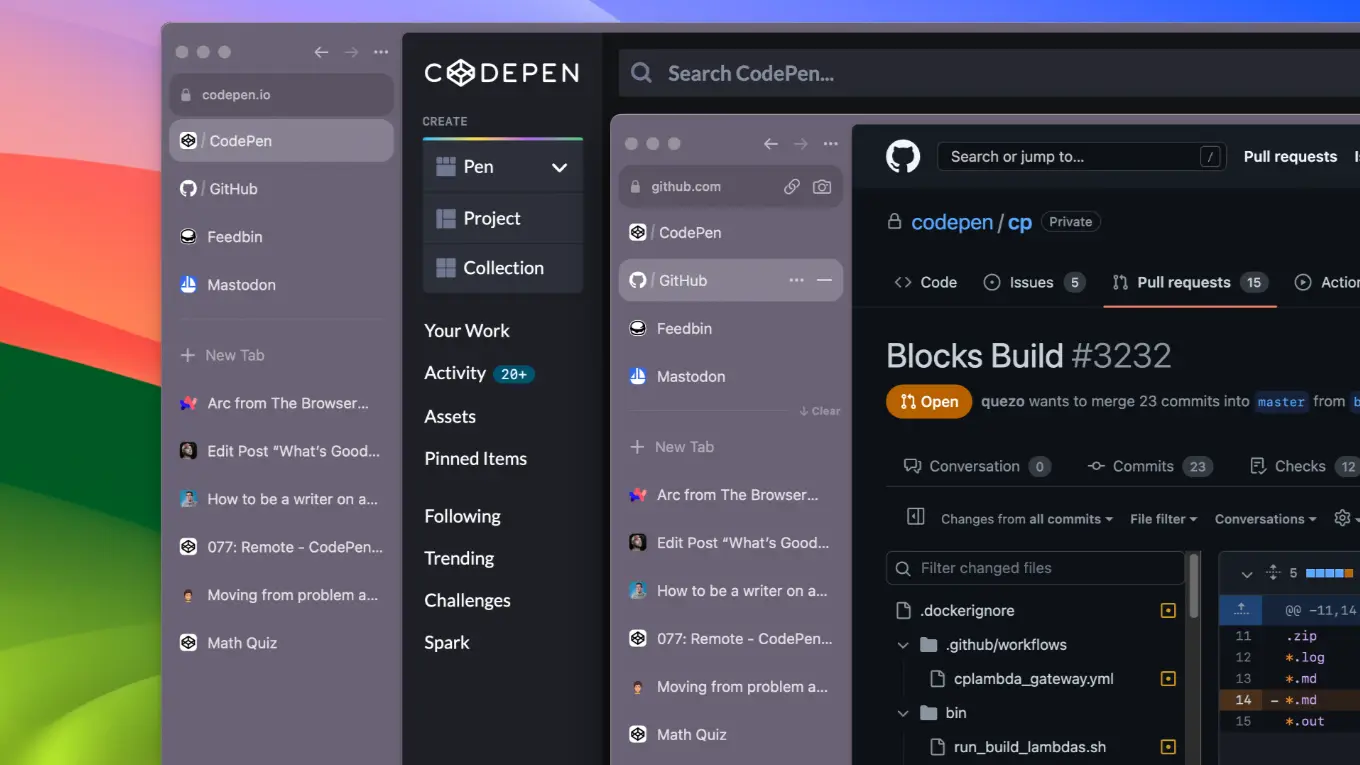 Arc browser - Tab management - 02