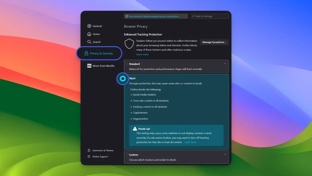 Firefox 1 Firefox - Strong privacy protections - 01