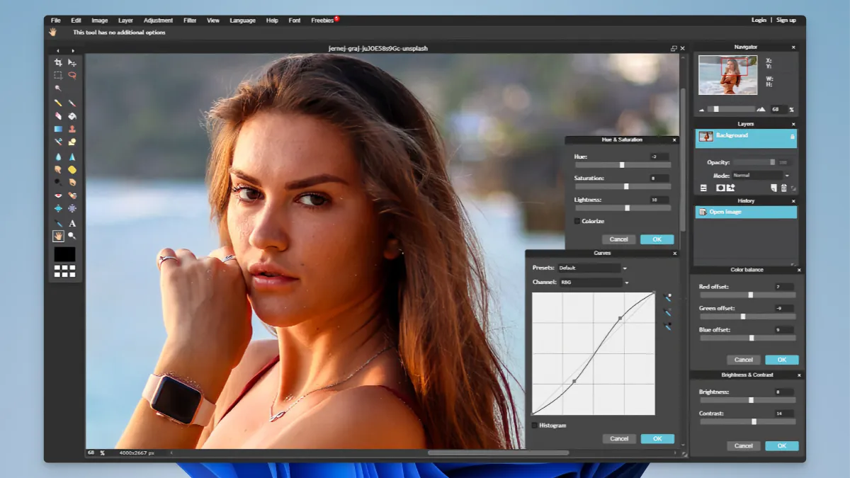 Pixlr X - interface_01