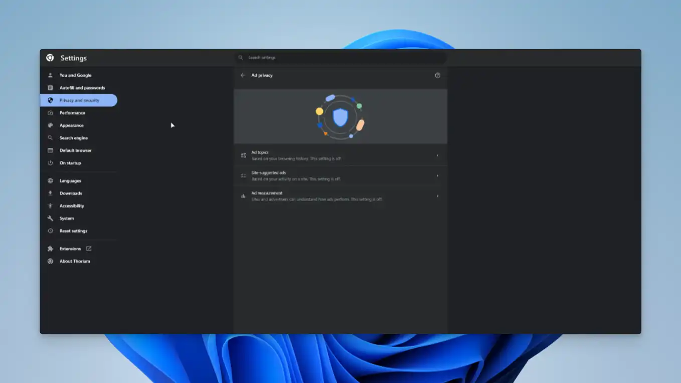 Thorium 2 Thorium Browser - Ad blocker - 02