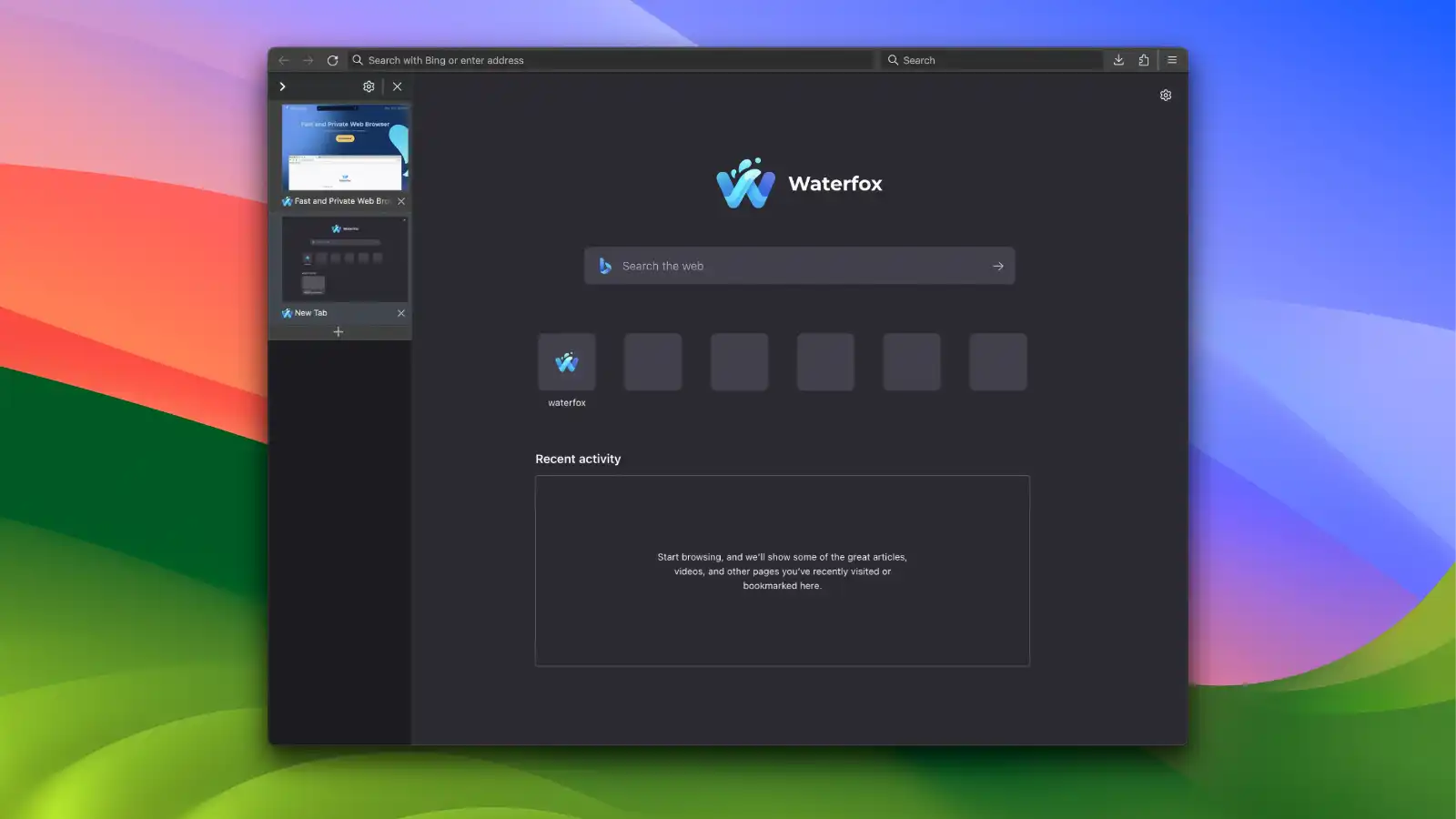 Waterfox 3 Waterfox - Customization options - 03