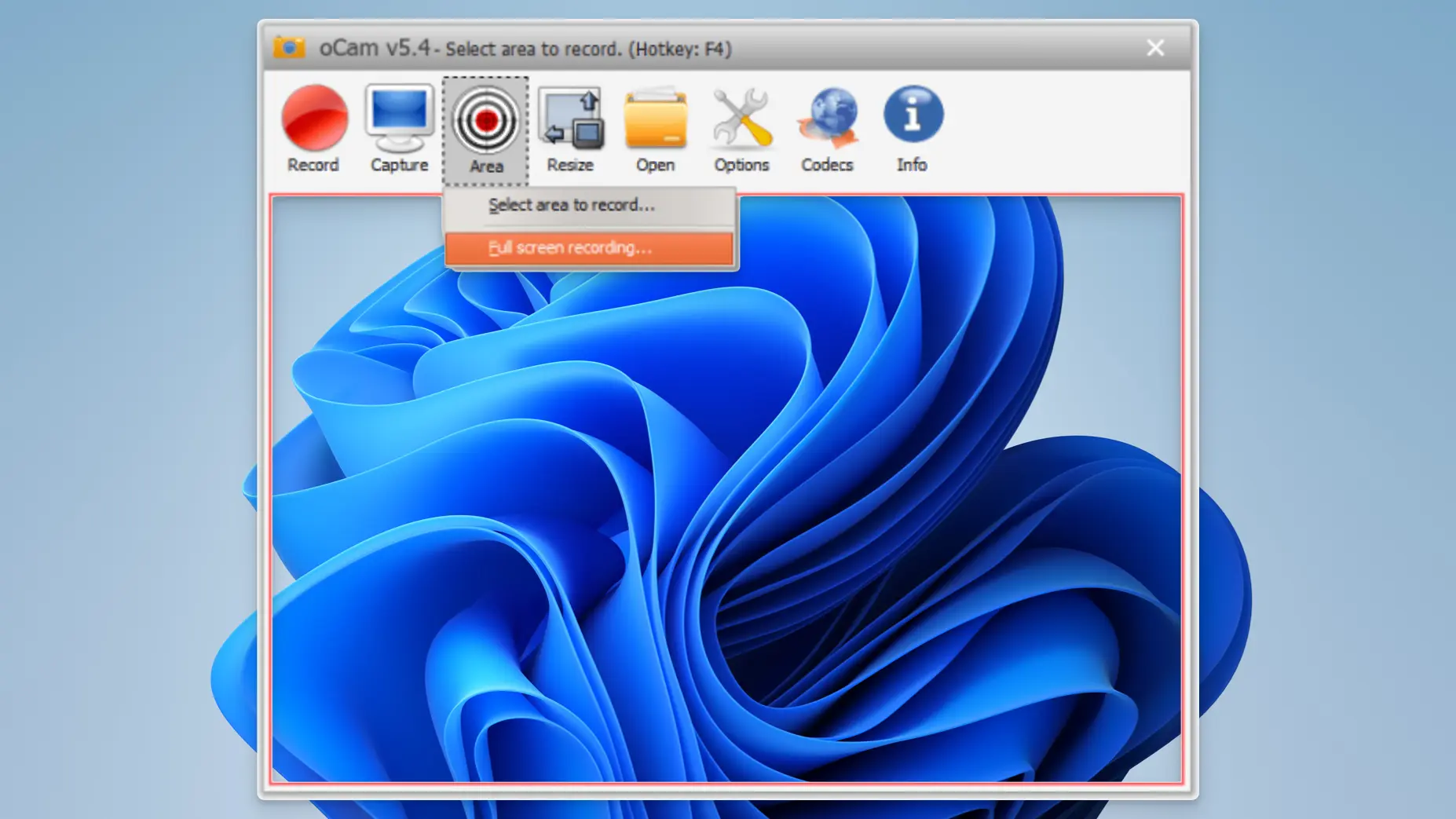 oCam 8 oCam - Record audio - 02